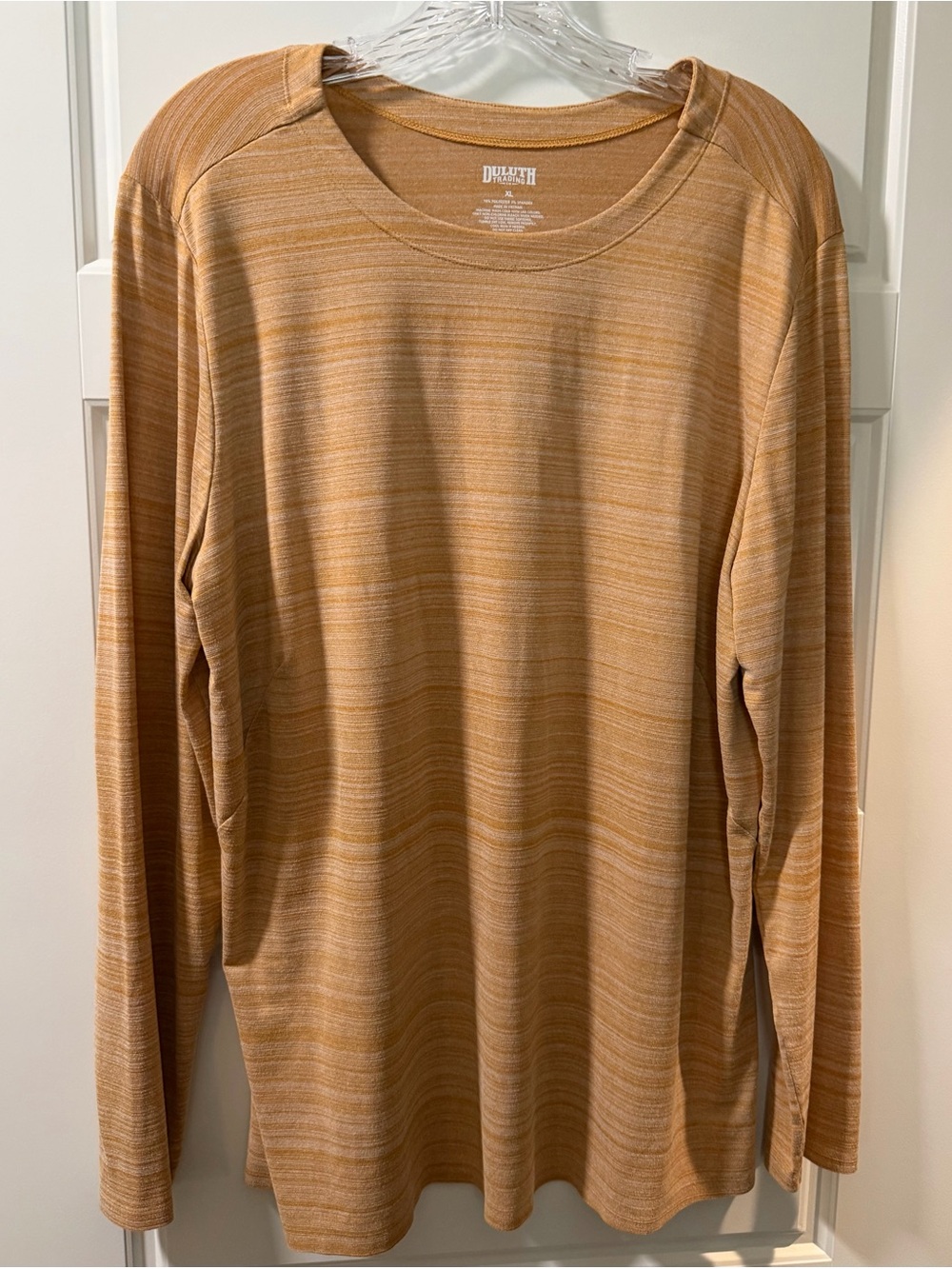 Duluth Trading Co Mustard Marled Long Sleeve Tee
